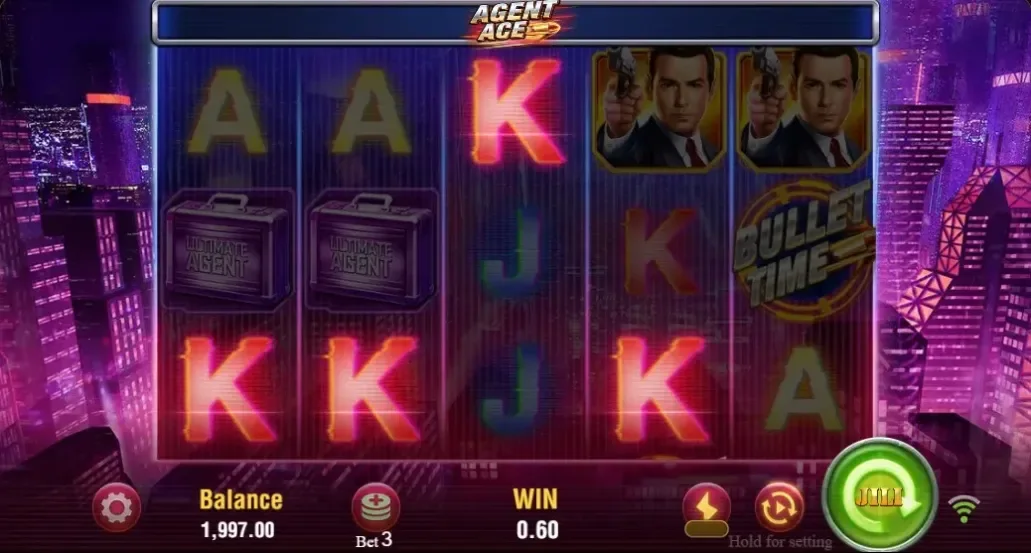 Agent Ace bonus — Ace Agent Mode kung saan nagiging multiplier Wild ang villain