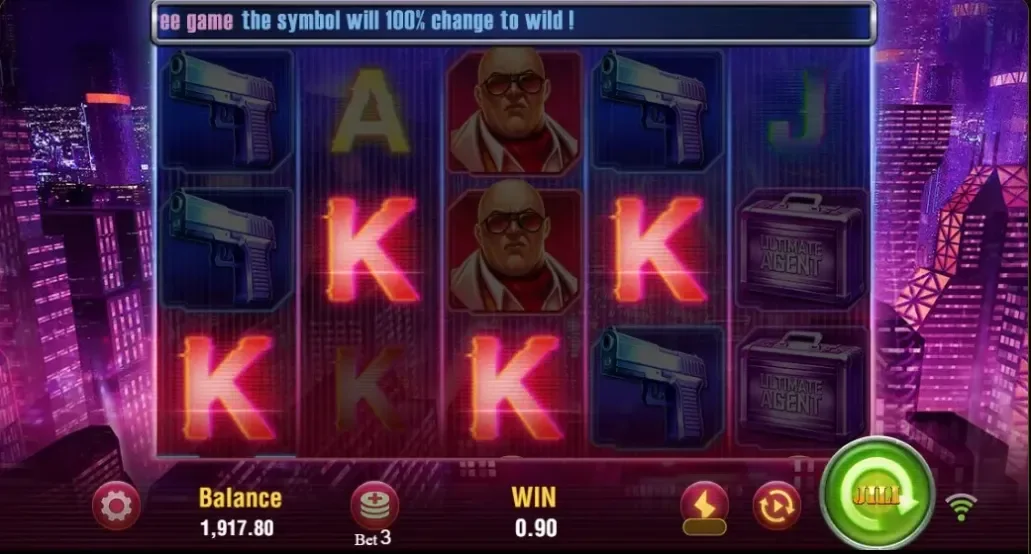Agent Ace slot — Bullet Time free spins round